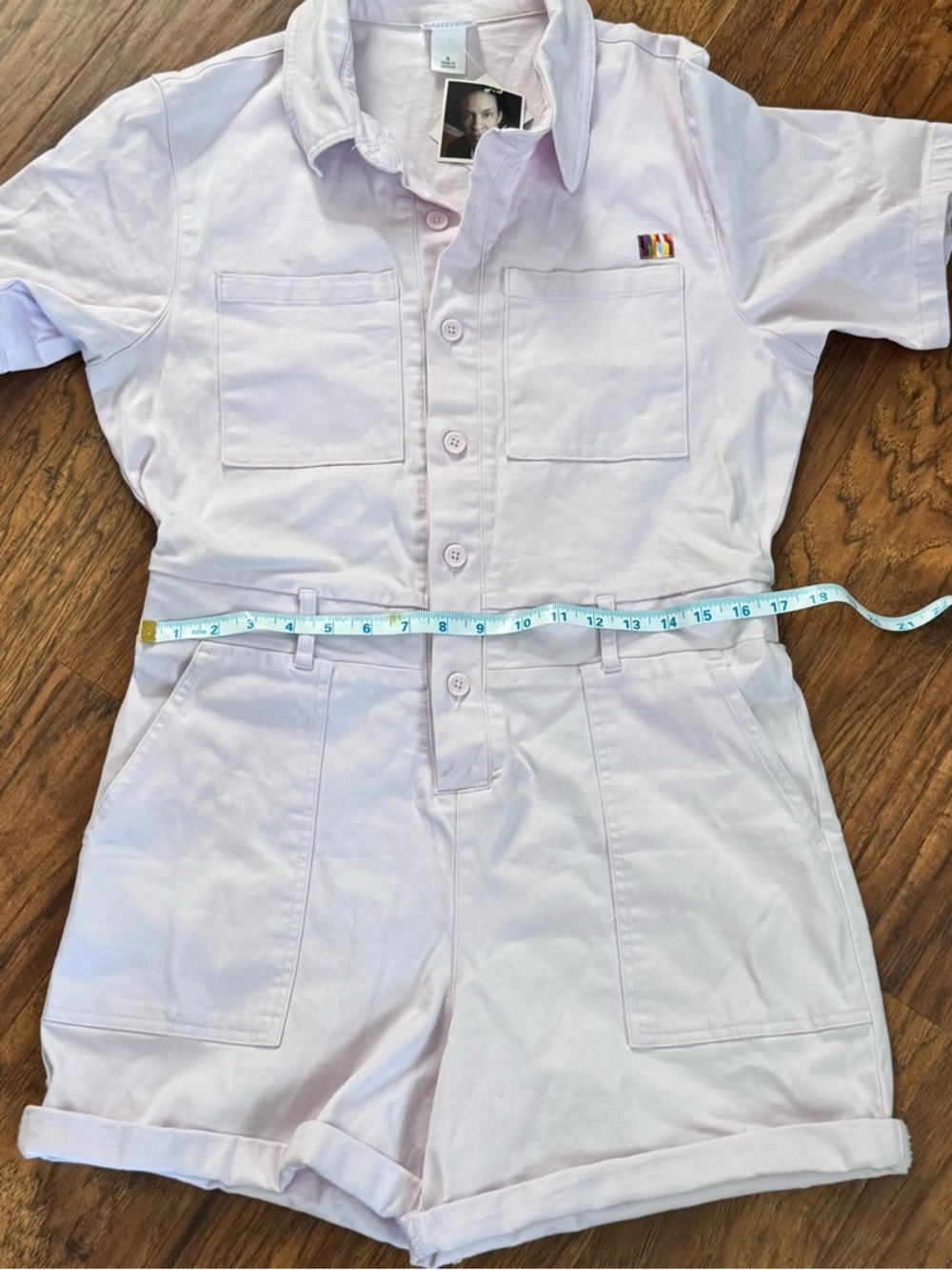Pride Collection Romper – Alice Butts Design Pink Utility Short Sleeve Jumpsuit - Picture 5 of 9